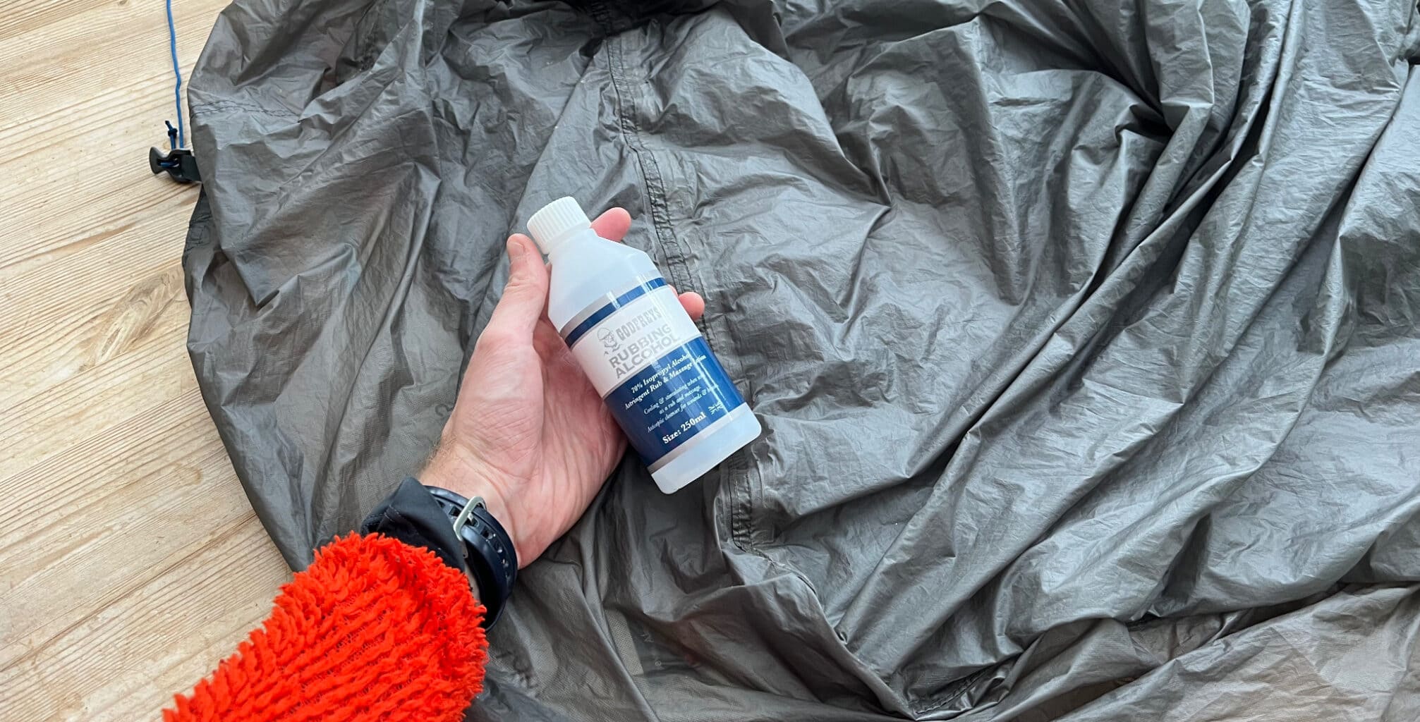 cleaning the seams of a tent with rubbing alcohol is an important process in learning how to seam seal a tent