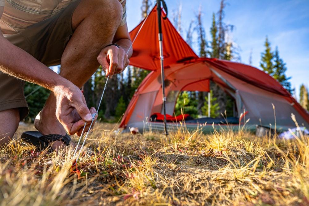 Tent on sale guy line