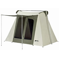 The Kodiak Canvas Flex-Bow Canvas Tent isn't a traditional cabin tent, but it does come with straight walls and extreme durability