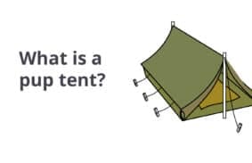 What is a pup tent?