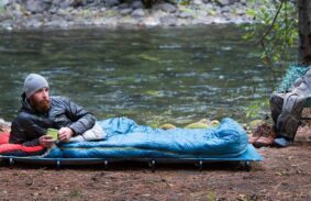 The Helinox One camping cot is the best backpacking cot for ultralight backpacking