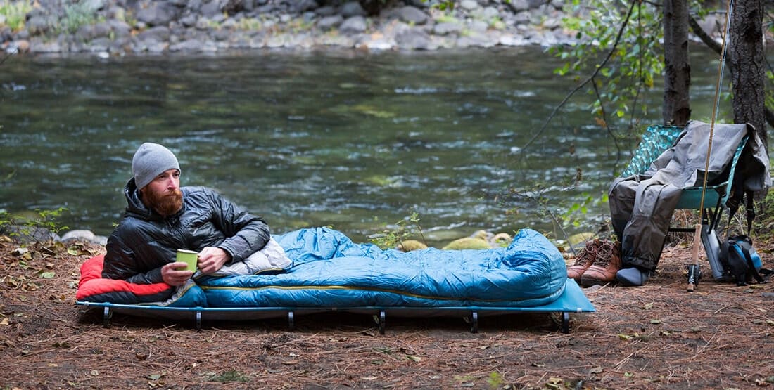 The Helinox One camping cot is the best backpacking cot for ultralight backpacking