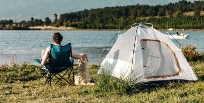 How to go camping with a dog in a tent