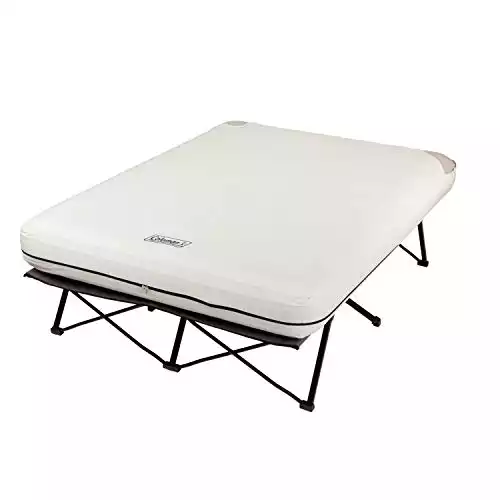 Coleman Queen Size Camping Cot and Air Mattress Combo