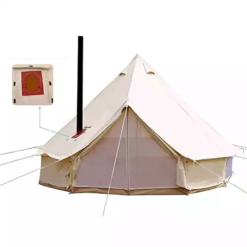 Unistrength Cotton Canvas Bell Tent with Stove Jack