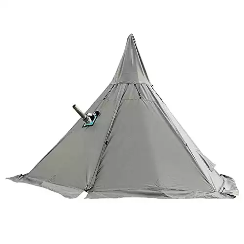 Wintent 4 Season 2-4 Person Teepee Tent with Stove Jack