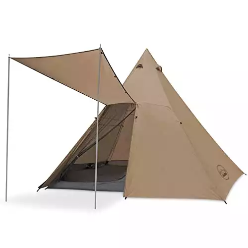 The Kazoo 8 Person Instant Tipi Tent is a great teepee tent with plenty of space for family camping