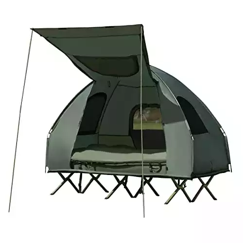 Tangkula 2 Person Tent Cot With Air Mattress