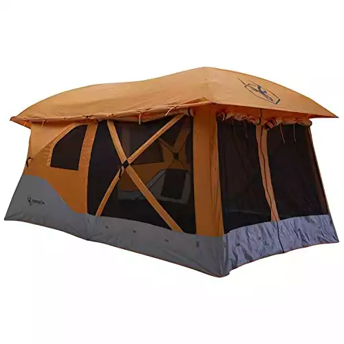 Gazelle T4 Plus 4-8 Person Pop Up Tent With Screened Porch