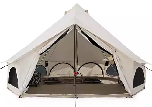 Whiteduck Avalon Canvas Bell Tent with Stove Jack