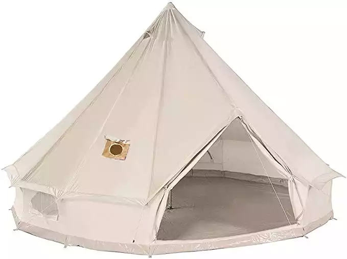 3. DANCHEL Cotton Bell Tent (4/5/6/8 Person)