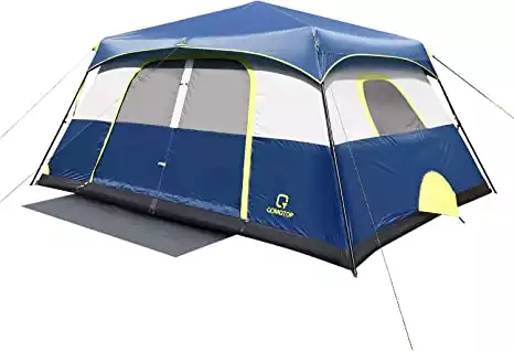The OT QOMOTOP Instant Cabin Tent is a great value cabin tent that comes in 4, 6, 8, and 10 person models