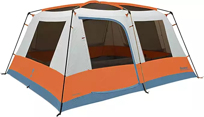 The Eureka Copper Canyon LX Cabin Tent is a great, large tent that comes with loads of storage space