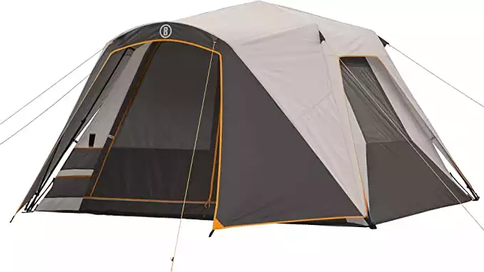 Bushnell Shield Series Instant Cabin Tent is the best tent with an AC port and instant tent setup.