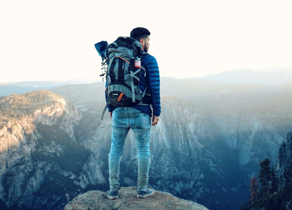 Putting sleeping bags into backpacks can be the the best option in some cases. 