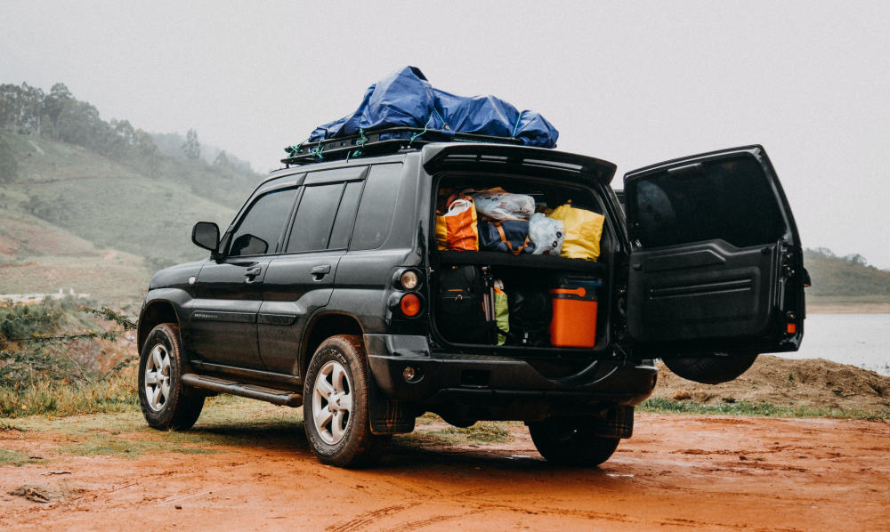 Packing the cooler into the car in such a way you can get it when you need to eat or drink is sensible. 