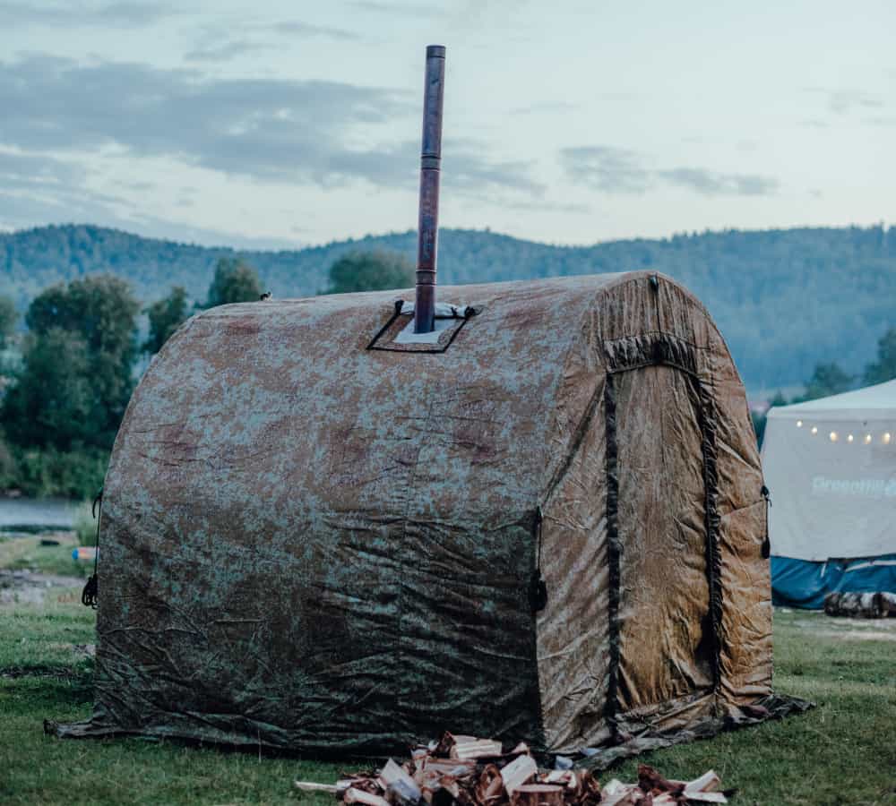 if you want to go hunting, camping or glamping in cold weather, get a hot tent!