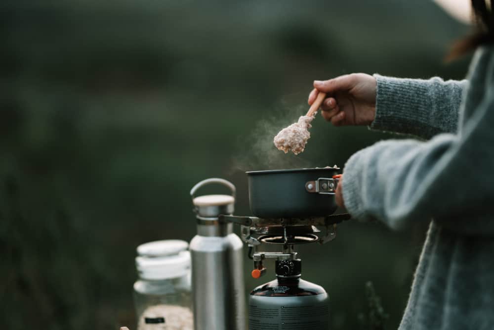 If you want less washing up plan one-pot meals for your camping trip. 