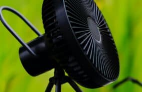 What is the best camping fan for keeping cool on a hot day?
