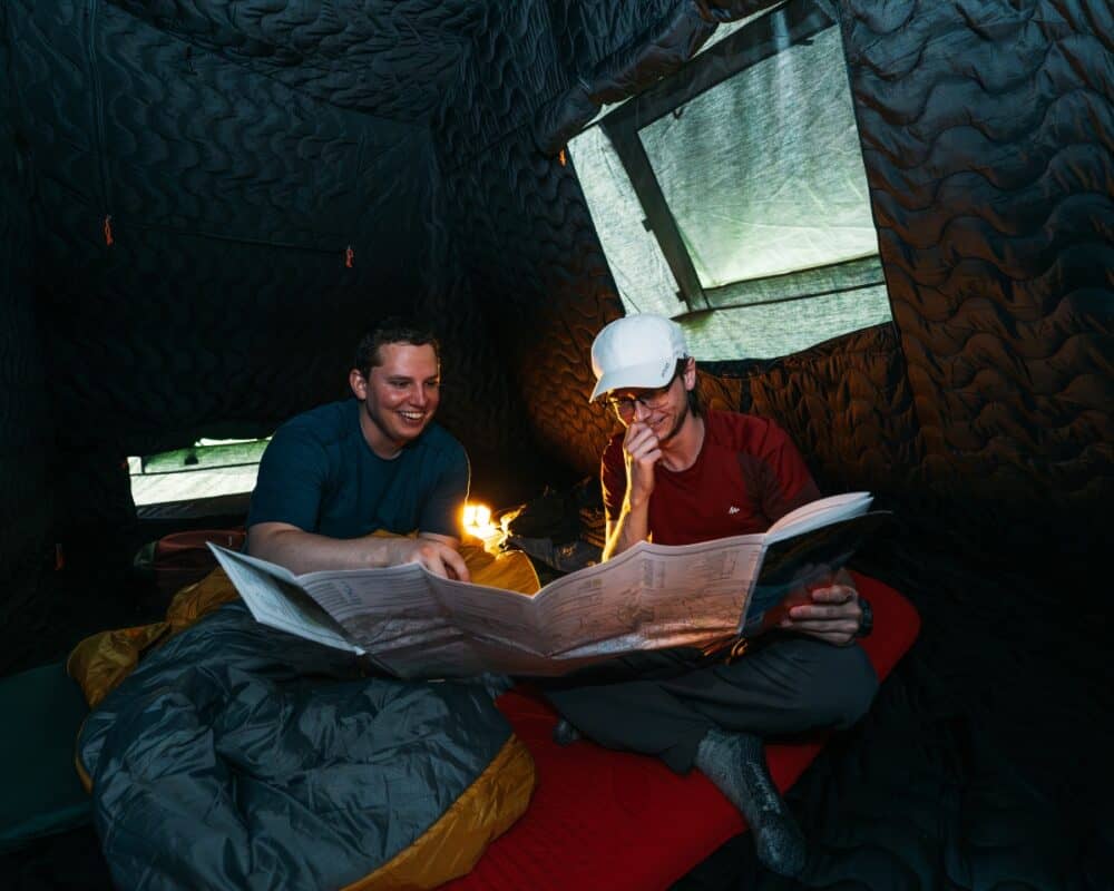 Campers Inside Crua Quad Blackout Inner Tent
