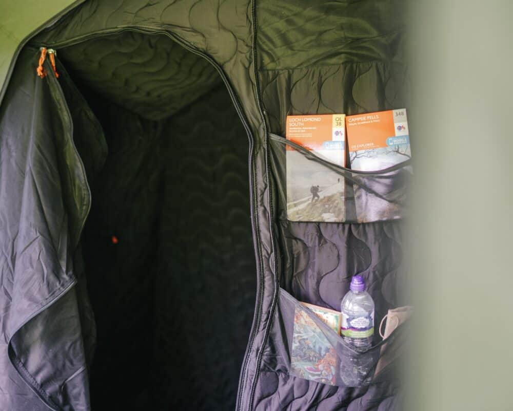 Storage Pockets On Tent Wall
